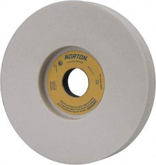 Norton - 7" Diam x 1-1/4" Hole x 1" Thick, J Hardness, 60 Grit Surface Grinding Wheel - Aluminum Oxide, Type 5, Medium Grade, 3,600 Max RPM, Vitrified Bond, One-Side Recess - Exact Tool & Supply