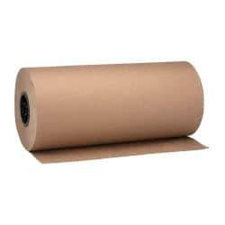 Made in USA - 900' Long x 18" Wide Roll of Recycled Kraft Paper - 8-1/2" OD, 40 Lb Paper Weight, 20 Lb per Roll - Exact Tool & Supply