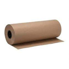 Made in USA - 900' Long x 24" Wide Roll of Recycled Kraft Paper - 8-1/2" OD, 40 Lb Paper Weight, 26 Lb per Roll - Exact Tool & Supply