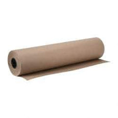 Made in USA - 900' Long x 36" Wide Roll of Recycled Kraft Paper - 8-1/2" OD, 40 Lb Paper Weight, 40 Lb per Roll - Exact Tool & Supply