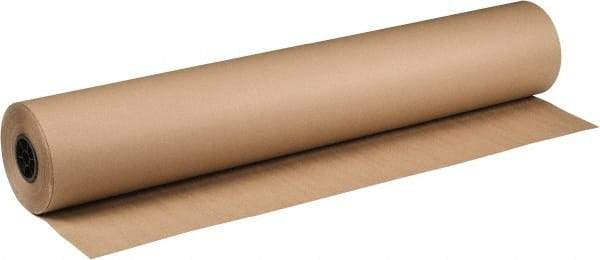 Made in USA - 900' Long x 48" Wide Roll of Recycled Kraft Paper - 8-1/2" OD, 40 Lb Paper Weight, 53 Lb per Roll - Exact Tool & Supply