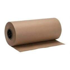 Made in USA - 720' Long x 18" Wide Roll of Recycled Kraft Paper - 8-1/2" OD, 50 Lb Paper Weight, 20 Lb per Roll - Exact Tool & Supply