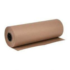 Made in USA - 720' Long x 24" Wide Roll of Recycled Kraft Paper - 8-1/2" OD, 50 Lb Paper Weight, 26 Lb per Roll - Exact Tool & Supply