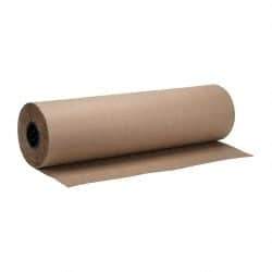 Made in USA - 720' Long x 30" Wide Roll of Recycled Kraft Paper - 8-1/2" OD, 50 Lb Paper Weight, 33 Lb per Roll - Exact Tool & Supply