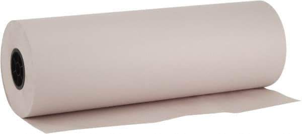 Made in USA - 1,695' Long x 24" Wide Roll of White Newsprint Paper - 30 Lb Paper Weight - Exact Tool & Supply