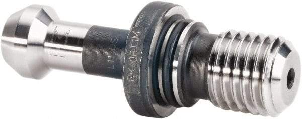 Kennametal - BT40 Taper, M16x2 Thread, 45° Angle Radius, Standard Retention Knob - 2.3622" OAL, 0.5886" Knob Diam, 1-3/8" from Knob to Flange, 0.6689" Pilot Diam - Exact Tool & Supply