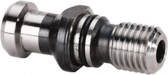 Kennametal - A Style, DV40 Taper, M16x2 Thread, 75° Angle Radius, Standard Retention Knob - 2-1/8" OAL, 0.7468" Knob Diam, 1.0236" from Knob to Flange, 0.6681" Pilot Diam, 0.2776" Coolant Hole, Through Coolant - Exact Tool & Supply
