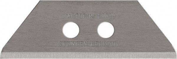 Martor USA - Carbon Steel Utility Knife Blade - 2-3/16" Blade Length, 0.025" Blade Thickness - Exact Tool & Supply