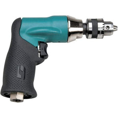 Dynabrade - 1/4" Keyed Chuck - Pistol Grip Handle, 5,500 RPM, 0.4 hp, 90 psi - Exact Tool & Supply
