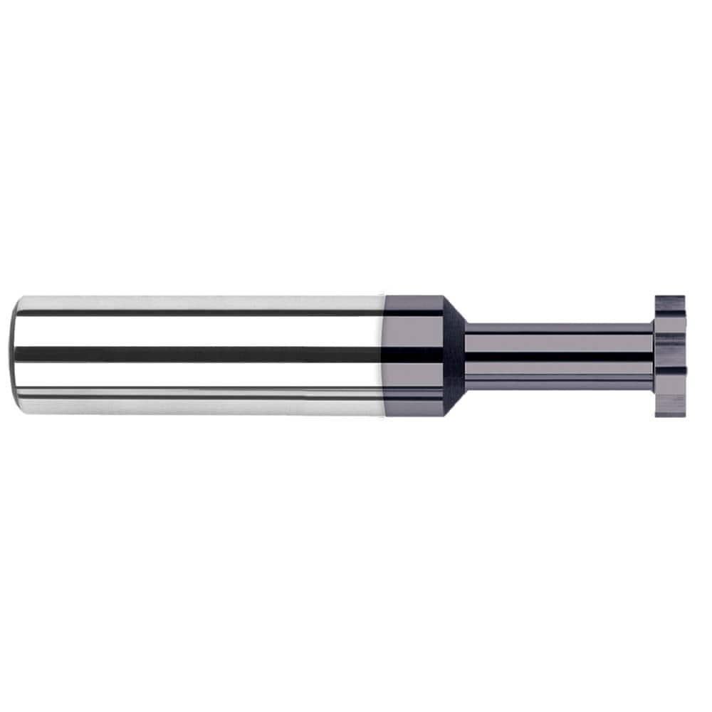 Harvey Tool - 5/32" Cut Diam, 1/16" Cut Width, 3/16" Shank, Straight-Tooth Woodruff Keyseat Cutter - Exact Tool & Supply