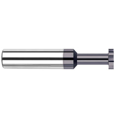 Harvey Tool - 1/16" Cut Diam, 0.5mm Cut Width, 1/8" Shank, Straight-Tooth Woodruff Keyseat Cutter - Exact Tool & Supply