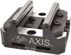 5th Axis - 5" Jaw Width, Manual Self Centering Vise - 6" OAL x 5" OAW x 3" OAH - Exact Tool & Supply