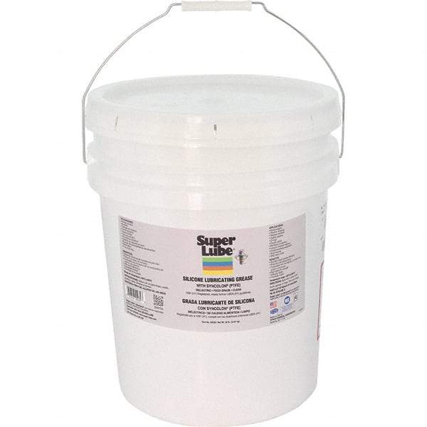 Synco Chemical - 30 Lb Pail Silicone General Purpose Grease - Translucent White/Gray, Food Grade, 500°F Max Temp, NLGIG 2, - Exact Tool & Supply