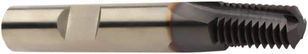 Sandvik Coromant - 1/2-14 NPTF, 0.626" Cutting Diam, 4 Flute, Solid Carbide Helical Flute Thread Mill - Internal Thread, 20.46mm LOC, 3.2284" OAL, 16mm Shank Diam - Exact Tool & Supply