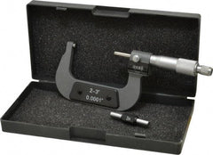 Value Collection - 2 to 3" Range, 0.0001" Graduation, Mechanical Outside Micrometer - Ratchet Stop Thimble, Digital Counter - Exact Tool & Supply