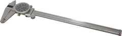 Value Collection - 0" to 8" Range, 0.001" Graduation, 0.1" per Revolution, Dial Caliper - Black Face - Exact Tool & Supply