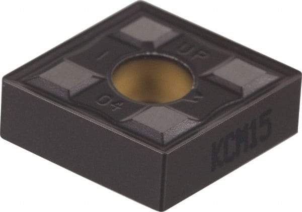 Kennametal - CNMG542 UP Grade KCM15 Carbide Turning Insert - TiCN/Al2O3 Finish, 80° Diamond, 5/8" Inscr Circle, 1/4" Thick, 1/32" Corner Radius - Exact Tool & Supply