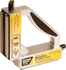 Strong Hand Tools - 6" Wide x 1-1/2" Deep x 6" High Magnetic Welding & Fabrication Square - 80 Lb Average Pull Force - Exact Tool & Supply
