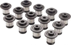 Parlec - 5/16 to 7/8 Inch Tap, Tapping Adapter Set - 1.22 Inch Ouside Shank Diameter, 5/16, 3/8, 7/16, 1/2, 9/16, 5/8, 11/16, 3/4, 13/16, 7/8 Inch Tap, 2 Adapter, Quick Change - Exact Tool & Supply