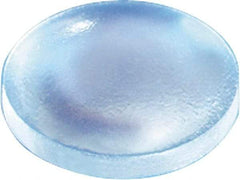 Made in USA - 0.25" Wide x 0.079" High, Self Adhesive Polyurethane Bumpers - Hemispherical - Exact Tool & Supply