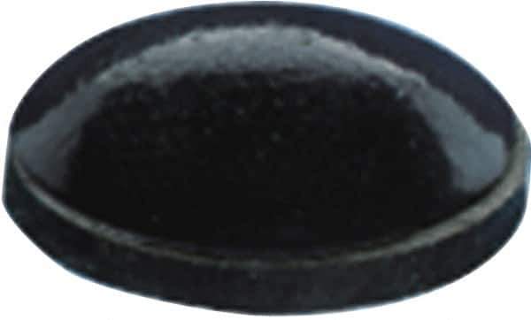 Made in USA - 0.25" Wide x 0.079" High, Self Adhesive Polyurethane Bumpers - Hemispherical - Exact Tool & Supply