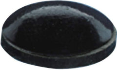Made in USA - 0.25" Wide x 0.079" High, Self Adhesive Polyurethane Bumpers - Hemispherical - Exact Tool & Supply