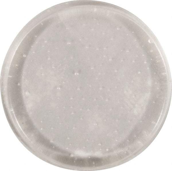 Made in USA - 1.23" Wide x 0.1" High, Self Adhesive Polyurethane Bumpers - Cylindrical - Exact Tool & Supply