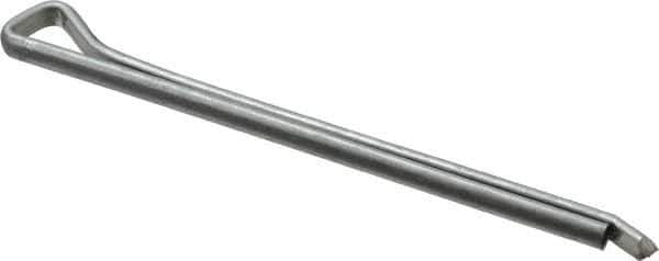 Made in USA - 3/16" Diam x 3" Long Hammerlock Cotter Pin - Grade 2, Zinc-Plated, Steel - Exact Tool & Supply