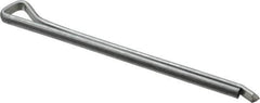 Made in USA - 3/16" Diam x 3" Long Hammerlock Cotter Pin - Grade 2, Zinc-Plated, Steel - Exact Tool & Supply