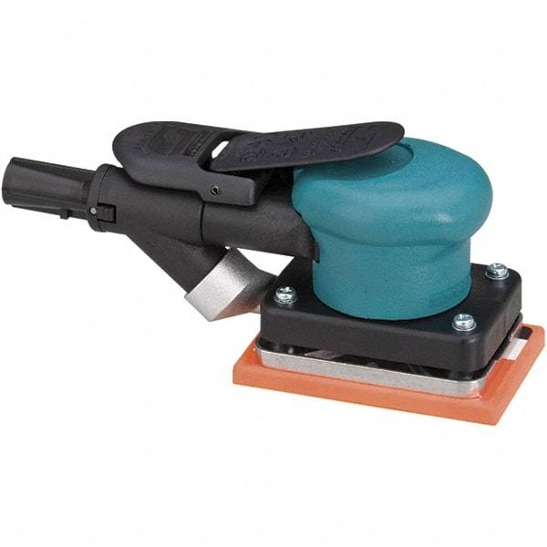 Dynabrade - 10,000 OPM, 13 CFM Air Consumption, Palm Air Orbital Sander - Rectangular Pad, 1/4 NPT Inlet - Exact Tool & Supply