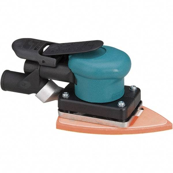 Dynabrade - 10,000 OPM, 13 CFM Air Consumption, Palm Air Orbital Sander - Rectangular Pad, 1/4 NPT Inlet - Exact Tool & Supply
