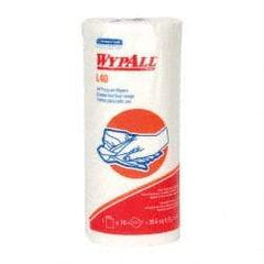 WypAll - L40 Dry General Purpose Wipes - Small Roll, 11" x 11" Sheet Size, White - Exact Tool & Supply