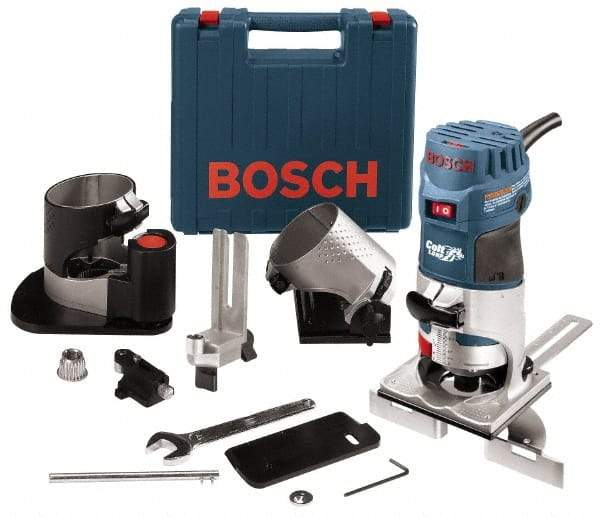 Bosch - Router Kits Router Type: Palm Grip Speed (RPM): 16000-35000 - Exact Tool & Supply