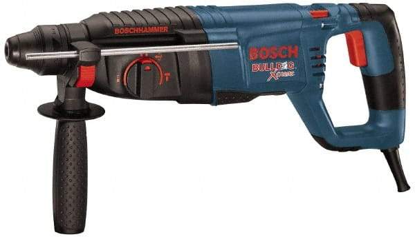 Bosch - 120 Volt 1" SDS Plus Chuck Electric Rotary Hammer - 0 to 5,800 BPM, 0 to 1,300 RPM, Reversible - Exact Tool & Supply