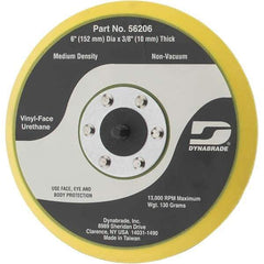 Dynabrade - 6" Diam Disc Backing Nonvacuum Replacement Pad - Medium Density, 13,000 RPM - Exact Tool & Supply