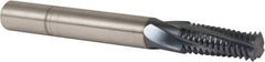 Accupro - M10x1.50 Metric Coarse, 0.3" Cutting Diam, 4 Flute, Solid Carbide Helical Flute Thread Mill - Internal Thread, 3/4" LOC, 75mm OAL, 5/16" Shank Diam - Exact Tool & Supply