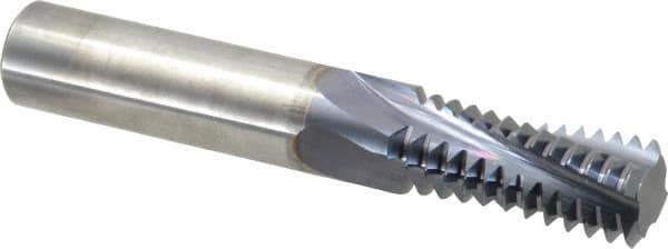 Accupro - M24x3.00 Metric Coarse, 0.6201" Cutting Diam, 4 Flute, Solid Carbide Helical Flute Thread Mill - Internal Thread, 35mm LOC, 100mm OAL, 16mm Shank Diam - Exact Tool & Supply