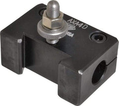 Aloris - Series AXA, #4D Boring Bar Tool Post Holder - 12" & Under Lathe Swing, 1-1/2" OAH, 3/4" Centerline Height - Exact Tool & Supply
