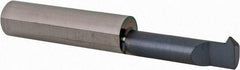 Scientific Cutting Tools - 1" Cutting Depth, 10 to 32 TPI, 0.32" Diam, Internal Thread, Solid Carbide, Single Point Threading Bar - AlTiN+ Finish, 2-1/2" OAL, 3/8" Shank Diam, 0.075" Projection from Edge, 60° Profile Angle - Exact Tool & Supply