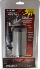 Solar - 2 Connection, 12 VDC Input, 120 VAC Output, 300 Peak Wattage, Power Inverter - 150 Watt Continuous Output Power - Exact Tool & Supply