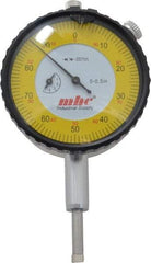 Value Collection - 1/2" Range, 0-100 Dial Reading, 0.001" Graduation Dial Drop Indicator - 2-9/32" Dial, Revolution Counter - Exact Tool & Supply