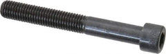 Made in USA - 1/4-28 UNF Hex Socket Drive, Socket Cap Screw - Alloy Steel, Black Oxide Finish, Partially Threaded, 2" Length Under Head - Exact Tool & Supply