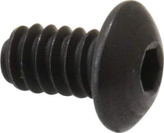 Holo-Krome - #4-40 UNC Hex Socket Drive, Button Screw - Alloy Steel, Black Oxide Finish, Fully Threaded, 3/16" Length Under Head - Exact Tool & Supply