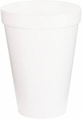 DART - Foam Drink Cups, 12 oz, 1000/Carton - White - Exact Tool & Supply