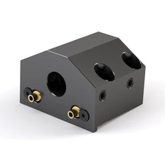 Global CNC Industries - Turret & VDI Tool Holders; Type: Haas ID Block ; Clamping System: 80mm X 45mm ; Tool Axis: ID ; Through Coolant: No ; Additional Information: 4 Mounting Holes - Exact Tool & Supply