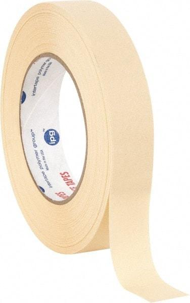 Intertape - 1" Wide x 60 Yd Long White Paper Masking Tape - Series PG21, 7.3 mil Thick, 26 In/Lb Tensile Strength - Exact Tool & Supply