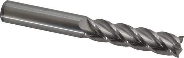 Accupro - 1/2" Diam 4 Flute Solid Carbide 0.015" Corner Radius End Mill - Exact Tool & Supply