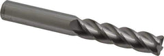 Accupro - 1/2", 4 Flute, Single End, Solid Carbide, 0.06" Corner Radius End Mill - 4" OAL, 40° Helix, Right Hand Flute, 2" LOC, Right Hand Cut - Exact Tool & Supply