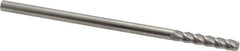 Accupro - 3/16", 4 Flute, Single End, Solid Carbide, 0.06" Corner Radius End Mill - 4" OAL, 40° Helix, Right Hand Flute, 1" LOC, Right Hand Cut - Exact Tool & Supply