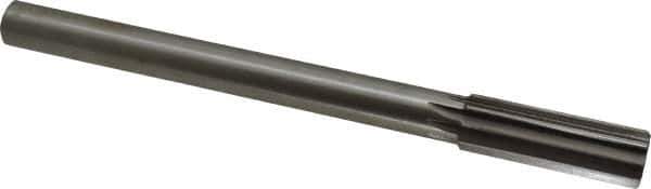 Interstate - 0.878" High Speed Steel Chucking Reamer - Straight Flute, 3/4" Straight Shank, 2-5/8" Flute Length, 10" OAL - Exact Tool & Supply